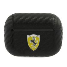 Etui Ferrari On Track PU Carbon na AirPods Pro - czarne