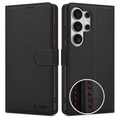 Etui Tech-Protect Wallet na Samsung Galaxy S26 Ultra - czarno-czerwone