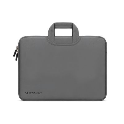 2. Torba na laptop Wozinsky WNT-15G 15.6" z chowaną rączką neoprenowa - szara