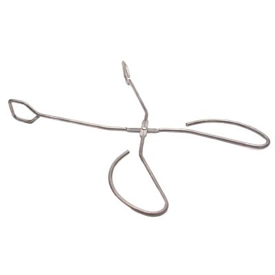 12. SZCZYPCE DO GRILLA DŁ. 27CM SREBRNE