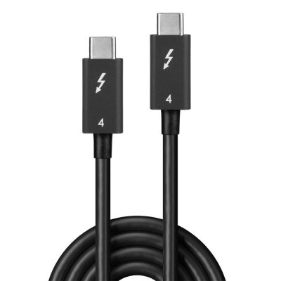3. Lindy 31120 kabel Thunderbolt 1 m 40 Gbit/s Czarny