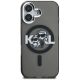 3. Etui Karl Lagerfeld IML Glitter Karl & Choupette Sketch Logo MagSafe na iPhone 16 - czarne