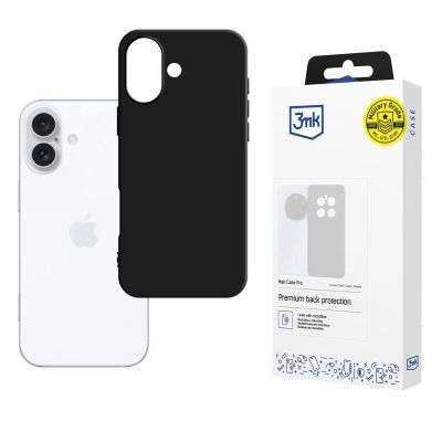 Etui 3mk Matt Case Pro na iPhone 16 - czarne matowe
