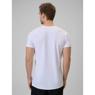 2. T-shirt bawełniany gładki męski 4F 4FWMM00TTSHM3340-10S