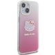 4. Etui Hello Kitty IML Gradient Electrop Kitty Head na iPhone 15 - różowe