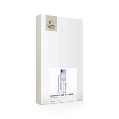 5. Etui Tech-Protect MagNecklace MagSafe na iPhone 14 Pro - lawendowe