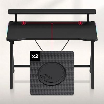 8. Biurko Huzaro Hero 1.9 RGB Black