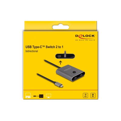 4. Delock USB 10 Gbps USB Type-C? Switch 2 auf 1 bidirektional 8K