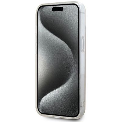 5. Etui DKNY IML Mono & Stripe MagSafe na iPhone 15 Plus / 14 Plus - różowe