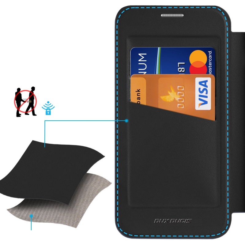 4. Etui Dux Ducis Skin X Pro na Samsung Galaxy S25+ z MagSafe i portfelem - czarne