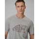 3. T-shirt regular z nadrukiem męski 4F 4FRSS26TTSHM3989-10S