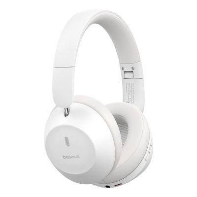 4. Słuchawki bezprzewodowe Baseus Bass 30 Max nauszne Bluetooth 5.3 - białe