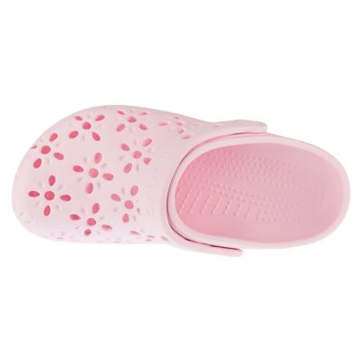 3. Crocs Classic Floral Cut Out Clog Kids  210943-6ZW Różowe 28/29