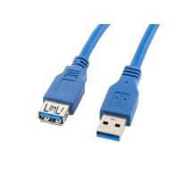 Kabel Lanberg CA-US3E-10CC-0018-B (USB 3.0 M - USB 3.0 F; 1,8m; kolor niebieski)