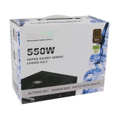 2. LC-Power LC6550 V2.3 moduł zasilaczy 550 W 20+4 pin ATX ATX Czarny