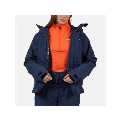 6. Kurtka narciarska damska ROSSIGNOL W ROCHRUN INSULATED JKT granatowa