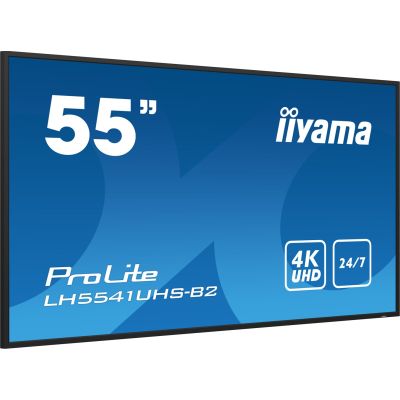 4. Monitor 55IN 3840X2160 4K UHD IPS 1 HAZ/VGA HDMI 500CD/QM MEDIA PLAY USB
