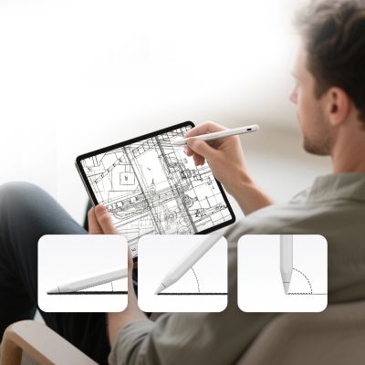 6. Rysik Wozinsky WRA-08  Stylus do iPad USB-C szybkie ładowanie Apple iPad 2018-2025 - biały