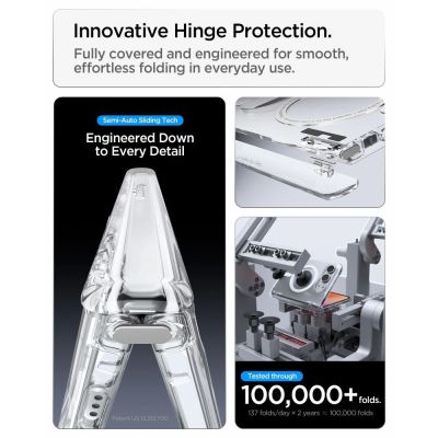 8. Etui Spigen Ultra Hybrid Pro MagSafe na iPhone Duo - przezroczysto-białe