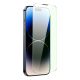 3. Baseus szkło hartowane do iPhone 14 Pro Max na cały ekran z filtrem Anti Blue Light i osłoną na głośnik 0.3mm + ramka montażowa