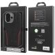 10. Etui Audi R8 Genuine Leather MagSafe do iPhone 17 - czarno-czerwony