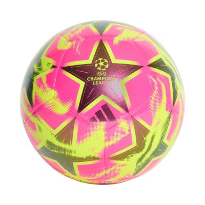 Piłka nożna adidas UCL Club 26/27 League Stage różowo-żółta KE9760