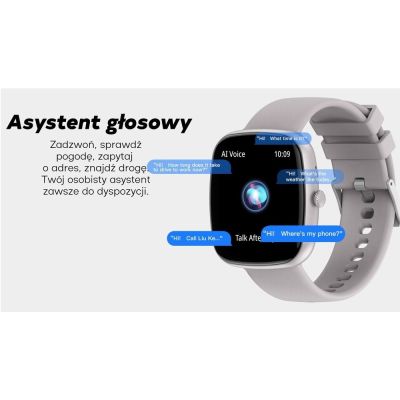 13. Smartwatch Damski GRAVITY GT18-1 Różowy Pasek Silikonowy + Czarny Pasek