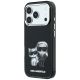 2. Etui Karl Lagerfeld IML Karl&Choupette Bodies Sketch Print MagSafe na iPhone 17 Pro / 18 Pro - czarne