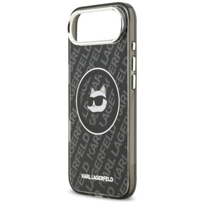 6. Etui Karl Lagerfeld IML Choupette Head Logo MagSafe na iPhone Air - czarne