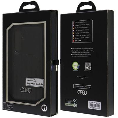 7. Etui Audi Synthetic Leather MagSafe na Samsung Galaxy S24 - czarne