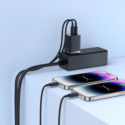 11. Ładowarka sieciowa Baseus GaN5 Pro 40W 2xUSB-C - czarna