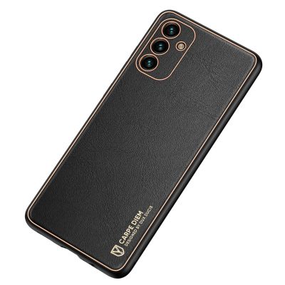 4. Dux Ducis Yolo eleganckie etui pokrowiec ze skóry ekologicznej Samsung Galaxy A13 5G czarny