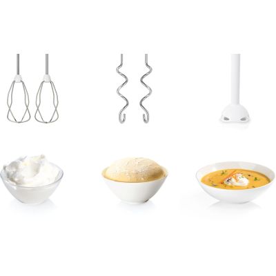 9. Mikser ręczny BOSCH MFQ36440 (450W; kolor biały)