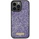 3. Etui Guess Rhinestone Metal Logo na iPhone 15 Pro Max - różowe