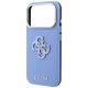 6. Etui Guess Grained & Big Resin Logo na iPhone 18 Pro / 17 Pro - niebieskie