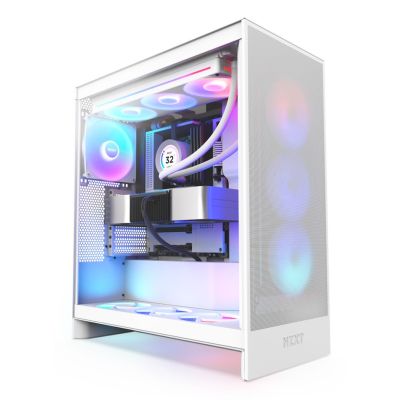 7. NZXT OBUDOWA H7 FLOW RGB MIDI TOWER Z OKNEM BIAŁA (2024)
