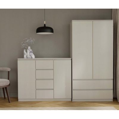 10. KOMODA 2 DRZWI 4 SZUFLADY KASZMIR KOMPLET