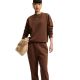 4. Spodnie damskie Nike Studio Fleece Medium Weigh brązowe IM8078 259