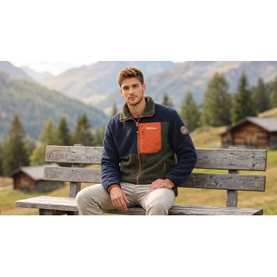 3. Polar męski Geographical Norway TARLEY NAVY DB MEN 0124 (WZ8069H/GN-NAVY)