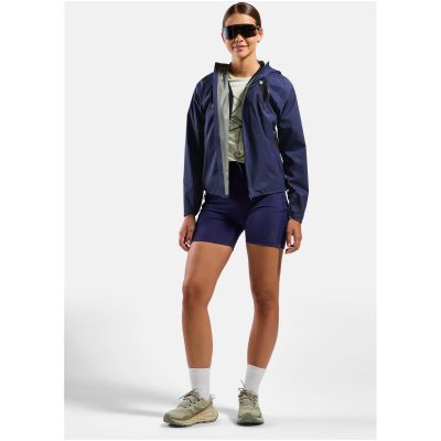 7. Kurtka przeciwdeszczowa damska Odlo X-ALP WATERPROOF PRO Jacket granatowa