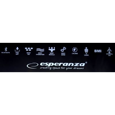 8. Waga z funkcją bluetooth Esperanza EBS016K (kolor czarny)