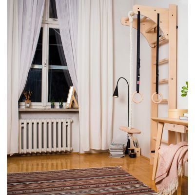 53. AKCESORIA DO ĆWICZEŃ W KOLORZE NATURALNEGO DREWNA BENCHK A204