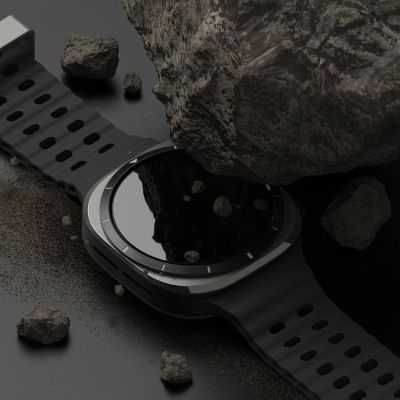 7. Zestaw etui+szkło Ringke Slim & Tempered Glass na Samsung Galaxy Watch Ultra 47 mm - czarny