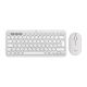 Logitech 920-012204 klawiatura Dołączona myszka Uniwersalne RF Wireless + Bluetooth QWERTZ Niemiecki Biały