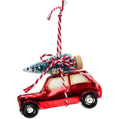 2. BOMBKA SZKLANA FORMÓWKA SAMOCHÓD SASKA GIFT & DECOR