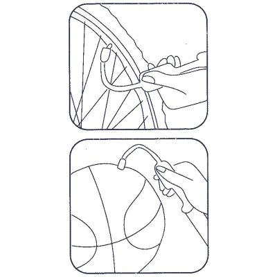 6. POMPKA DO PIŁEK 23,5CM Z IGŁĄ I AKCESORIAMI DWUKIERUNKOWA DUNLOP