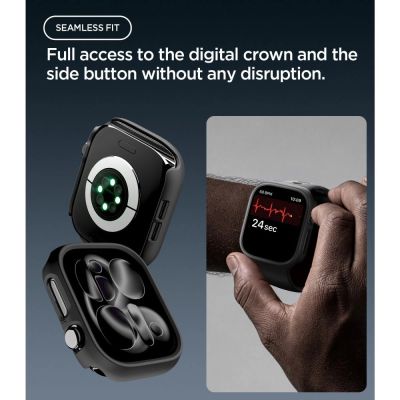 9. Etui Spigen Thin Fit na Apple Watch 46 mm - czarne