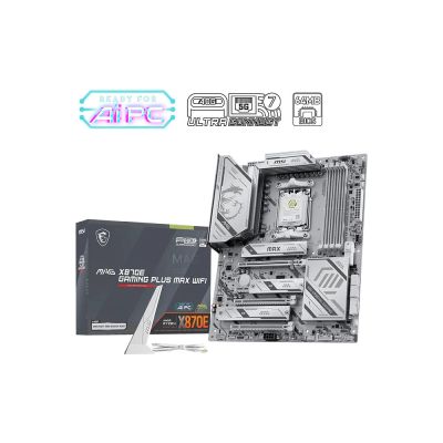 2. Płyta MSI MAG X870E GAMING PLUS MAX WIFI /AMD X870/DDR5/SATA3/M.2/USB4/WiFi/BT/PCIe5.0/AM5/ATX