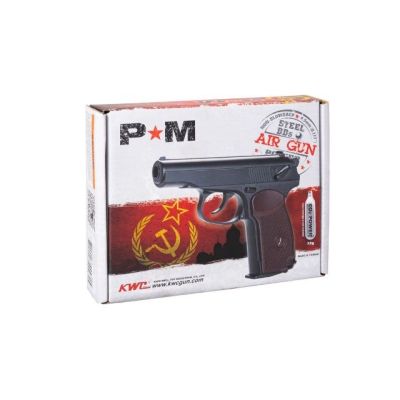 10. Wiatrówka pistolet RANGER PM FM KWC kal. 4,5 BBs 18 strz. FULL METAL CO2 (AAKCMD441AZB)