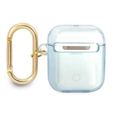 2. Etui Guess Strap Collection na AirPods 1/2 - niebieskie
